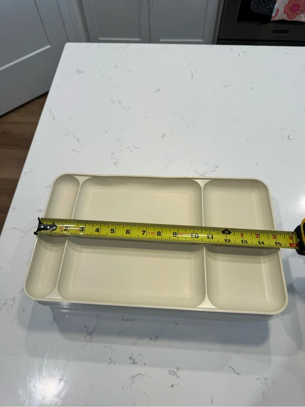 Tupperware® Set of 9 Divided Serving Trays - Dining, Camping, Stackable, Lunch